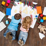 Creaides 20pcs Dog Wood DIY Crafts Cutouts Wooden Puppy Dog Shaped Hanging Ornaments with Hole Hemp Ropes for Dog Themed Birthday Party Decorations Creaides