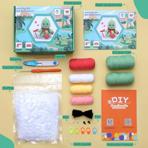 LIFEYJ Crochet Kit for Beginners,Beginner Crochet Kit for Adults Kids,Gifts for 5 6 7 8 9 10 Year Old Girl,Girls Toys Age 6-8,Teen Gift Birthday LIFEYJ