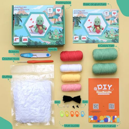 LIFEYJ Crochet Kit for Beginners,Beginner Crochet Kit for Adults Kids,Gifts for 5 6 7 8 9 10 Year Old Girl,Girls Toys Age 6-8,Teen Gift Birthday - WoodArtSupply