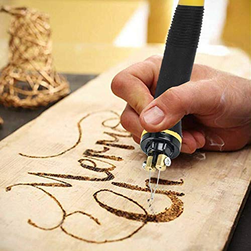 Wood Burnning Kit,Professional Pyrography Wood Burner,Adjustable Temperature Woodburner Machine with Pen for Adults,Wire Tips (Black) Arokimi