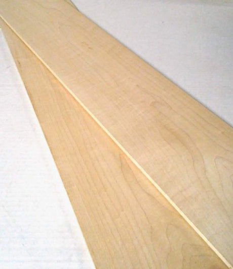Pack of 2 Hard Maple 1/4" Thick, Up to 7" Wide, 24" Long. You Choose Width. Thin Solid Wood Lumber Made by Wood-Hawk (1/4 x 5 x 24) Wood-Hawk