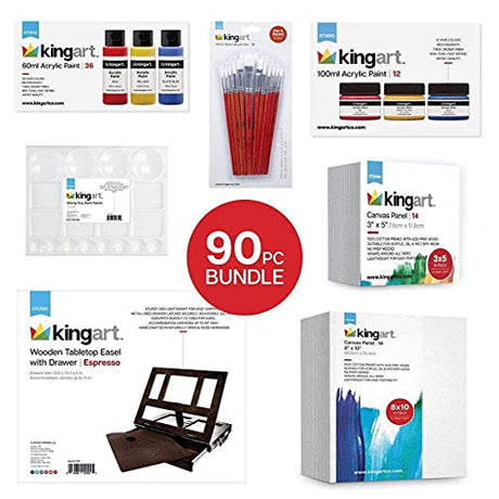 KINGART Pro Sketch & Draw Kit, Set of 43 KINGART