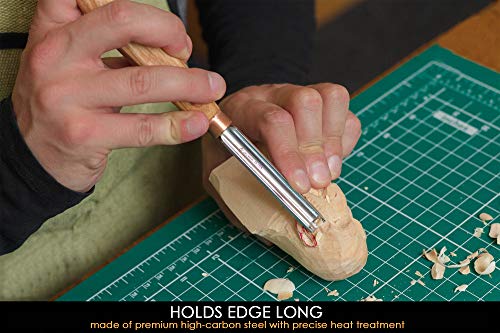 BeaverCraft Wood Carving Gouge K9/10 Woodworking Hand Chisel Compact Wood Carving Knife for Beginners and Profi BeaverCraft
