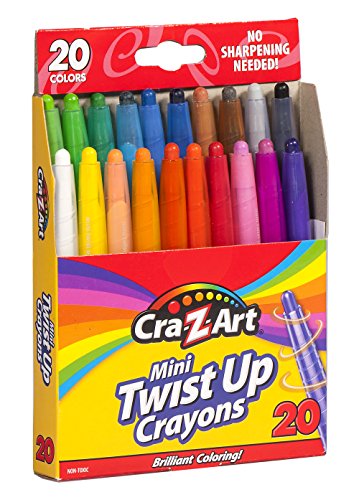 Cra-Z-Art Mini Twist Up Crayons, 20 Count (10253) Cra-Z-Art