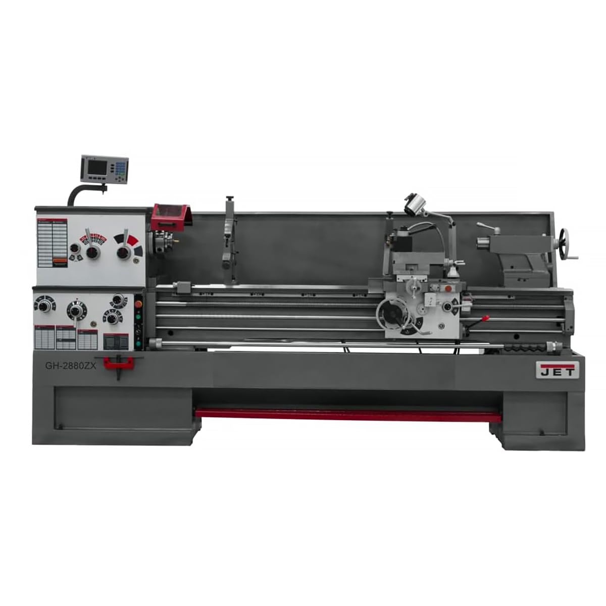 JET GH-2280ZX, 22" x 80" Geared Head Metal Lathe, ACU-RITE 203 DRO, Taper Attachment, 3Ph 230/460V (321567) - WoodArtSupply