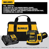 DEWALT 20V MAX Random Orbit Sander Kit, Cordless, 5-Inch, 2.Ah, 8,000-10,000 OPM, Storage Bag, Battery, and Charger Included (DCW210D1) DEWALT