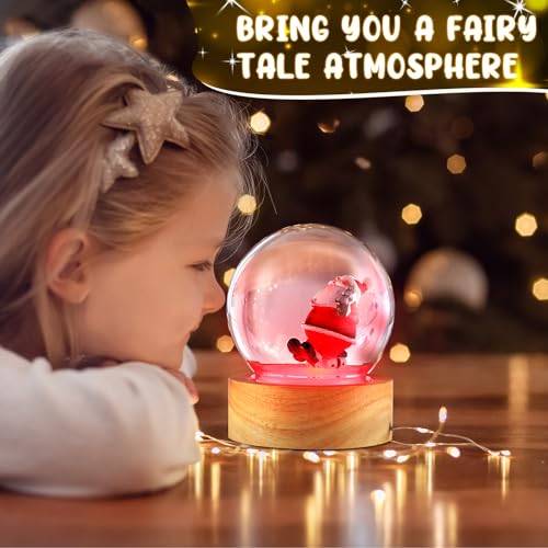 Dan&Darci Snow Globe Making Kit for Kids - Make Your Own Water Globes Kits - Kid Christmas Stocking Stuffers Craft Activities for Age 3 4 5 6 7 8 9