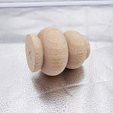 Btibpse Wood Furniture Legs 4 Inch Sofa Couch Chair Ottoman Loveseat Cabinet Legs Replacement Feet Unfinished Bun Foot Pack of 4 Btibpse