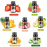 Fruity Essential Oils Set - TOP 14 Fragrance Oil for Diffusers, Candle Making Includes Strawberry, Apple, Pineapple, Cucumber Melon, Cherry, Mango, Aeshory