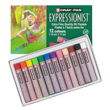 SAKURA Cray-Pas Expressionist Oil Pastel Set - Soft Oil Pastels for Artists - 12 Colors SAKURA