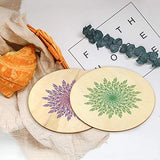 Newbested 10 Pack 8 Inch Unfinished Natural Wood Round Circle for DIY Crafts,Pyrography,Painting,Engraving,Home Decoration Newbested