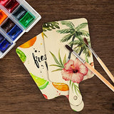 24 Pieces Mini Wood Cutting Board with Handle Wooden Chopping Board Paddle Unfinished Mini Cheese Board Small Serving board Cooking Butcher Block for Yinkin