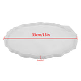 Gartful Large Round Resin Tray Mold-13 inch, Irregular Silicone Serving Tray, Geode Agate Epoxy Mold for Coaster, Fruit Board, Dessert Dish, Resin Gartful