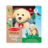 Melissa & Doug Let’s Explore™ Ranger Dog Plush with Search and Rescue Gear Search and Rescue Dog Stuffed Animal for Kids Ages 3+ Melissa & Doug