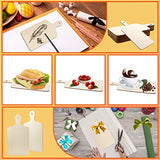 Vmiapxo 16 Pack Unfinished Wood Cutting Board Craft with Handle, Wooden Paddle Cheese Bread Board Set Chopping Board Serving Tray for Craft DIY Vmiapxo