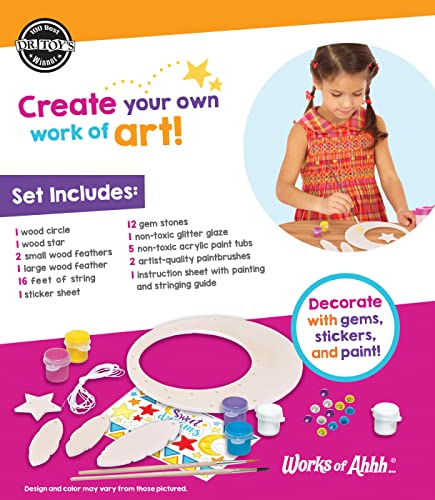 Works of Ahhh... Craft Set - Dream Catcher Classic Wood Paint Kit Works of Ahhh...