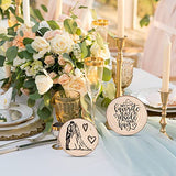 Wood Ornaments, Mathtoxyz Wood Slices 2.4-2.8 Inches 30 Pcs Rustic Unfinished Wood Log Discs Predrilled Wooden Circles for DIY Arts Crafts Halloween Mathtoxyz