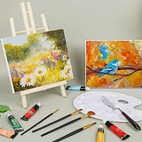 AROIC 8 Pack 16 Inch Wood Easels, Easel Stand for Painting Canvases, Art, and Crafts, Tripod, Painting Party Easel, Kids Student Table School AROIC