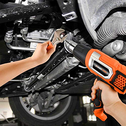 ENERTWIST Heat Gun Variable Temperature Control Hot Air Tool Kit Heating Protect for Shrink Wrapping, Paint Removal, Wiring, Tubing, Crafts, Vinyl Wrap, Automotive, Electronics Repair