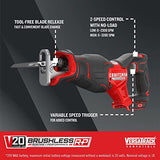 CRAFTSMAN V20 RP Cordless Reciprocating Saw, 3,200 RPM, 8 inch, Bare Tool Only (CMCS351B) Craftsman