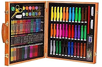 SMSOM Art Supplies, Drawing Art Set, 150 Pieces Wooden Art Set Crafts Drawing Painting Kit, Portable Art Case Art Kit Includes Crayons, Colored - WoodArtSupply