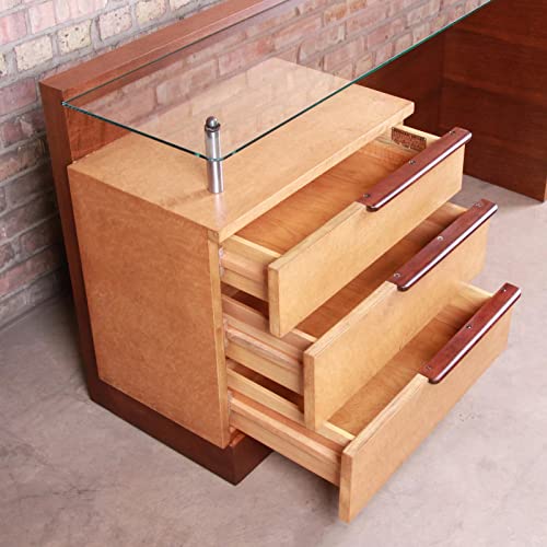 DAJAVE 6PCS 16 Inch Wood Drawer Slides with Metal Slide Glides, Classic Traditional Wood Center Guide Track Mount Drawer Glides Rails Replacement DAJAVE