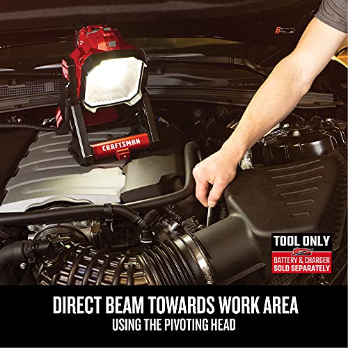 CRAFTSMAN V20* LED Work Light, Small Area, Tool Only (CMCL030B) Craftsman