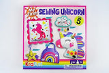 KRAFUN My First Unicorn Kids Sewing kit, Beginner Arts & Crafts, Make 5 Cute Projects with Plush Stuffed Animal, Pillow, Mobile, Keyring and Bag, KRAFUN