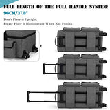 Yarwo Rolling Craft Tote Bag with Wheels Compatible for Cricut Maker, Maker 3, Explore Air 2, Cameo 4, Double Layers Carrying Case for Die Cut Yarwo