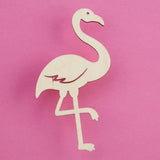 Pack of 24 Unfinished Wood Flamingo Cutouts by Factory Direct Craft - Flamingo Blank Wooden DIY Shapes for Scouts, Camps, Vacation Bible School, & Factory Direct Craft