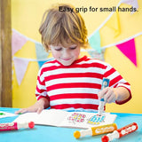 Shuttle Art Dot Markers, 14 Colors Bingo Daubers with 135 Patterns, 5 Activity Books, Educational Set with Art Activities,Non-Toxic Washable Coloring Shuttle Art