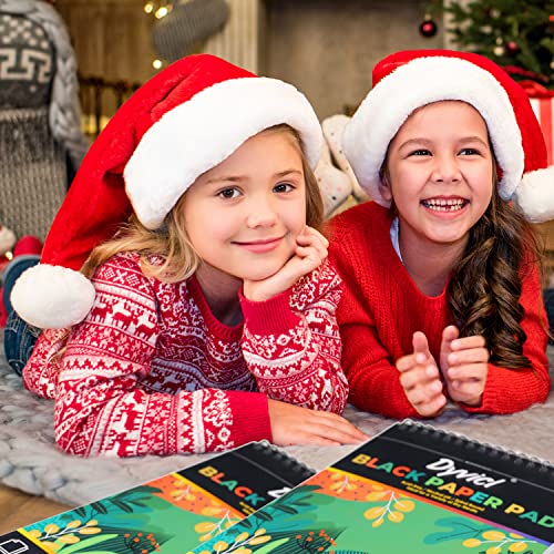 Dyvicl Premium Metallic Markers Pens Silver and Gold Paint Pens Black Paper Pad Dyvicl