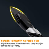 Concrete Drill Bit & Masonry Drill Bit Set, Professional Drill Bit Set (6PCS) for Glass/Brick/Plastic/Cement/Wood/Tile/Etc, Industrial Strength TITGGI