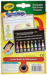 Crayola Dry-Erase Bright Crayons, 8 count Crayola