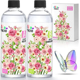 YIEHO Epoxy Resin 32OZ, Crystal Clear Art Casting Resin and Hardener Hard No Yellowing Resina Epoxica Transparente Perfect for Jewelry Making, DIY, YIEHO