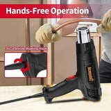 AcmyslaT Heat Gun 1800W Heavy Duty Soldering Hot Air Gun Variable Temperature Settings 572℉~932℉ (300℃-500℃) with 4 Heat Gun Attachment Nozzles Kit AcmyslaT