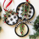 Pandahall 40pcs Unfinished Flat Round Wood Pendants 80mm Wooden Link Ring Charms Christmas Ornaments with 3mm Hole for Home Party Decoration Jewelry PH PandaHall