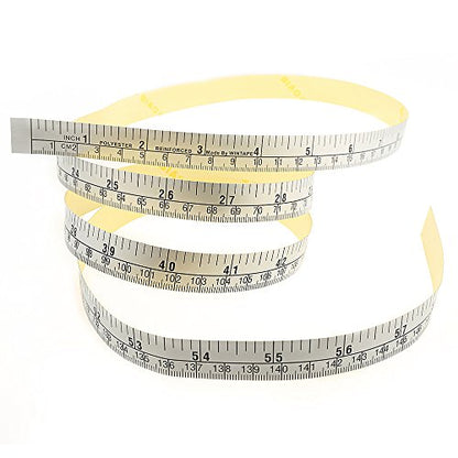 WIN TAPE Workbench Ruler Adhesive Backed Tape Measure 60inch 152cm (Left to Right - Inch/cm) - WoodArtSupply