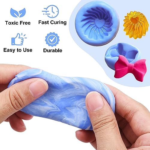 Silicone Putty - 7/8 LB Flexible Silicone Mold Making Kit for Reusable Silicone Molds Making - Easy 1:1 Mixing Ratio Fast Cured Molding Putty for DecorRom