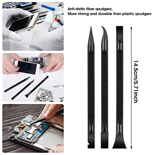 9 Pieces Plastic Scraper Tool Carbon Fiber Multi-Purpose Scraper Scratch Free Cleaning Scraper Tool for Tight Spaces and Gaps, Stickers/Food/Paint Abeillo