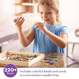 Melissa & Doug Created by Me! Bead Bouquet Deluxe Wooden Bead Set With 220+ Beads for Jewelry-Making, for 4+ years, Multicolor, 9½ Melissa & Doug