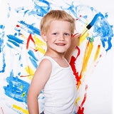 24 Pcs Foam Paint Brushes, Wood Handle Sponge Brushes for Painting, Staining, Varnishes, and DIY Craft Projects (1'', 2'' and 3'') Phinus