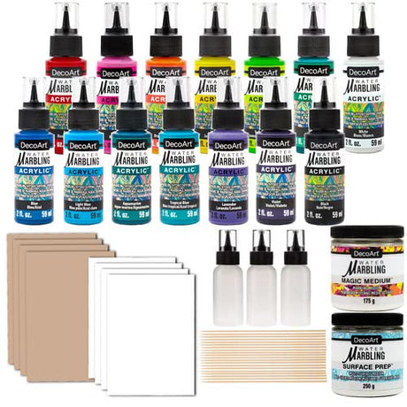 DecoArt Water Marbling Core Collection, 20 pc Set DecoArt