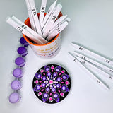 Dotting Tools for Painting Mandalas - Happy Dotting Company - 16pc Double Ended Super Set for Mandala dot Art - Includes Stylus - Unique Ellipse Tool Happy Dotting Company