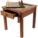 Hey! Play! Wood 3 in 1 Chess Backgammon Table by Trademark Games, Brown Hey! Play!