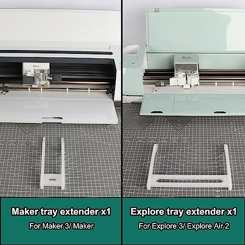 LOPASA Extension Tray Compatible with Cricut Maker 3, Maker, Explore 3, Explore Air 2, Cricut Extender Tools Accessories and Supplies for 12x12 Cutting Mats Support (Combination Pack)