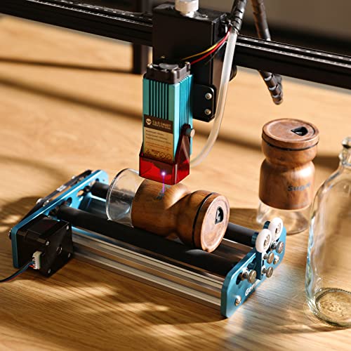 Genmitsu Laser Rotary V2 for Laser Engravers, Laser Cutters, Laser Rotary Roller Attachment, Y-axis Rotary Roller Engraving Module for Laser Genmitsu