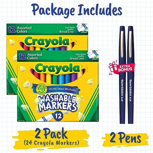  Ooly Thick Washable Markers with Jumbo Grip, Washable