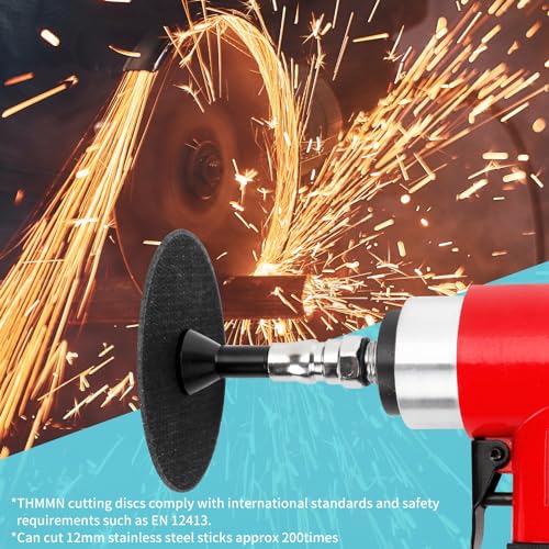 THMMN Cut-Off Wheel Mounting Mandrel for Type 1 Cutting Wheels 3/8" & 1/4" Arbor 1/4" Shank Stem 2 Pack THMMN