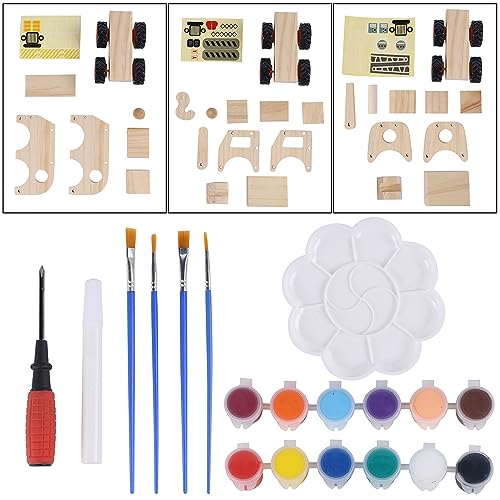 Kraftic Woodworking Building Kit for Kids and Adults, with 3 Educational  DIY Carpentry Construction Wood Model Kit Toy Projects for Boys and Girls -  Tow Truck, Birdhouse and Dump Truck